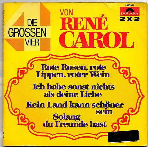 Cover René Carol - Die Grossen Vier (2x7, Single) Schallplatten Ankauf