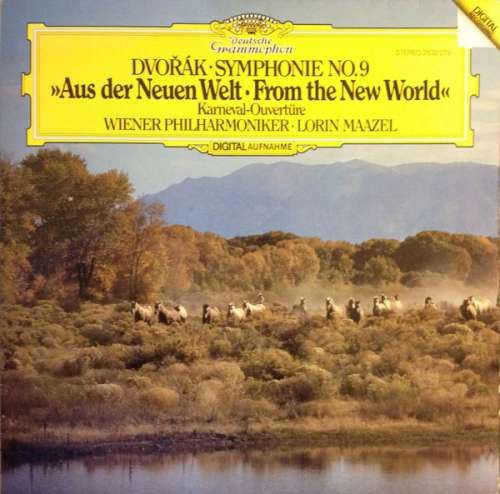 Cover Dvořák*, Wiener Philharmoniker, Lorin Maazel - Symphonie N.9  »Aus Der Neuen Welt  •  From The New World« / Karneval Ouvertüre (LP, Dig) Schallplatten Ankauf