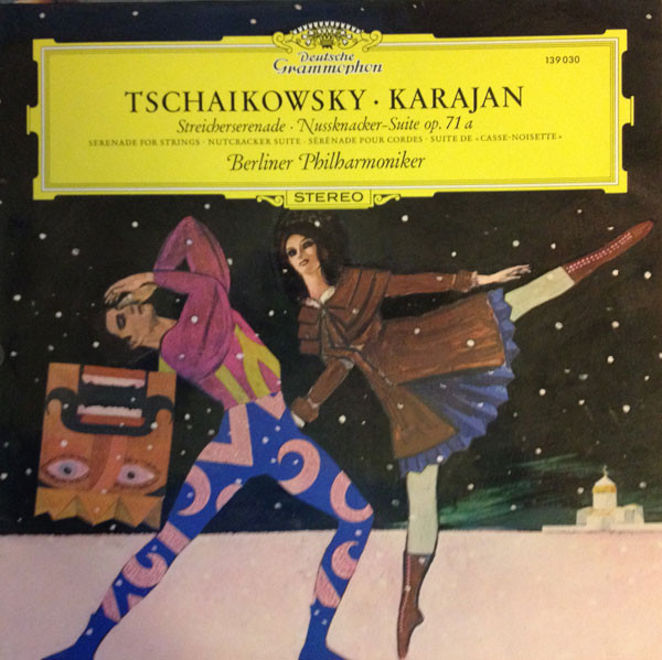 Cover Tschaikowsky* · Karajan*, Berliner Philharmoniker - Streicherserenade, Nussknacker-Suite Op. 71 A (LP) Schallplatten Ankauf