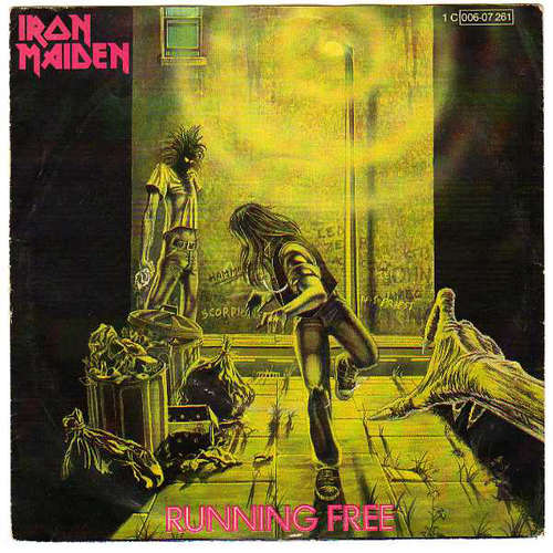 Cover Iron Maiden - Running Free (7, Single) Schallplatten Ankauf