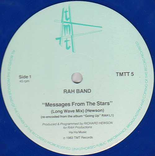 Cover RAH Band - Messages From The Stars (12, Single, Ltd, Blu) Schallplatten Ankauf