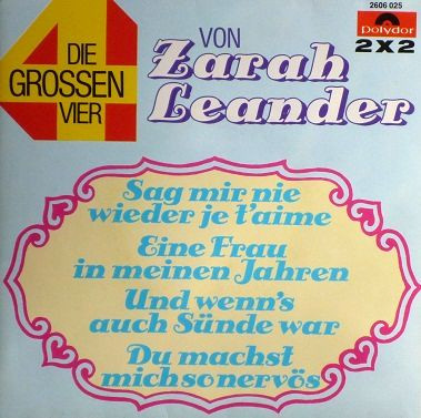 Cover Zarah Leander - Die Grossen Vier Von Zarah Leander (2x7, Single) Schallplatten Ankauf