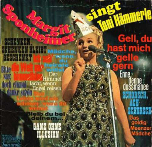 Cover Margit Sponheimer - Margit Sponheimer Singt Toni Hämmerle (LP, Album) Schallplatten Ankauf