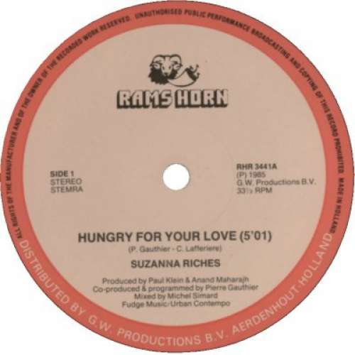 Cover Suzanna Riches* - Hungry For Your Love (12) Schallplatten Ankauf