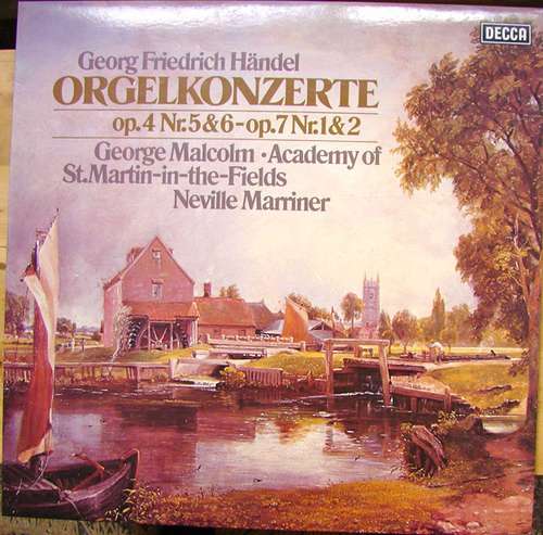Cover Georg Friedrich Händel - Orgelkonzerte Op.4 Nr.5&6 - Op.7 Nr.1&2 (LP) Schallplatten Ankauf