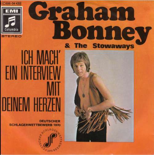 Cover Graham Bonney & The Stowaways (3) - Ich Mach' Ein Interview Mit Deinem Herzen / Sally (7, Single) Schallplatten Ankauf