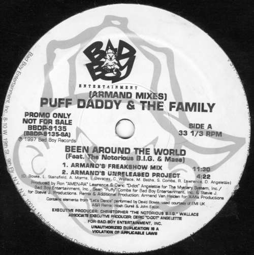 Cover Puff Daddy & The Family - Been Around The World (Armand Mixes) (12, Promo) Schallplatten Ankauf