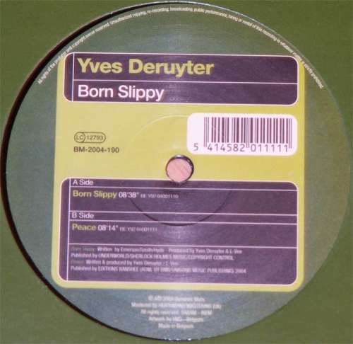Cover Yves Deruyter - Born Slippy (12) Schallplatten Ankauf