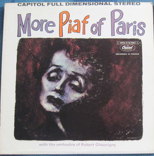 Cover Edith Piaf - More Piaf Of Paris With The Orchestra Of Robert Chauvigny (LP) Schallplatten Ankauf