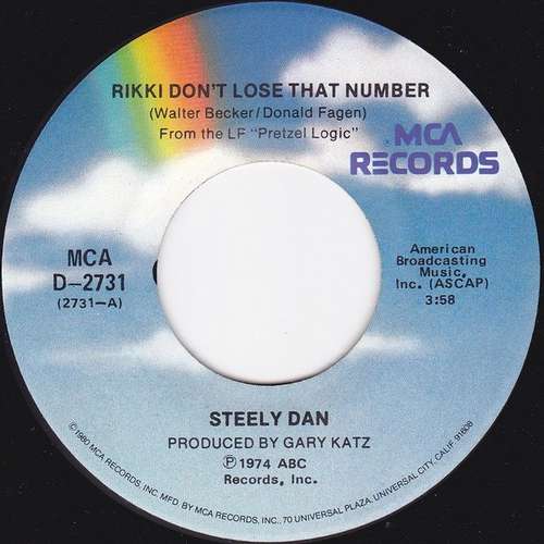 Cover Steely Dan - Rikki Don't Lose That Number (7, Single, RE) Schallplatten Ankauf