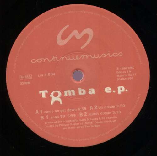 Cover Tomba - Tomba E.P. (12, EP) Schallplatten Ankauf