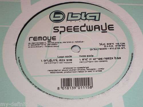 Bild Speedwave - Remove (12) Schallplatten Ankauf