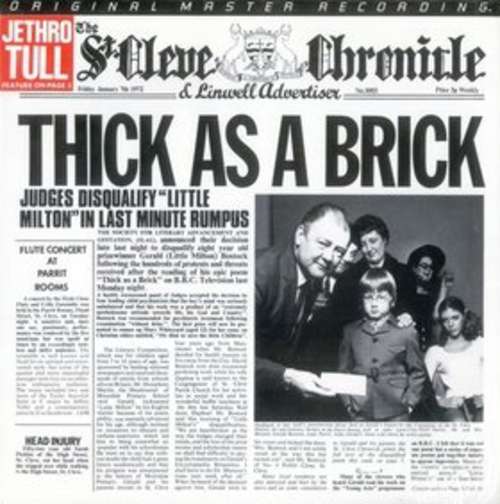 Cover Jethro Tull - Thick As A Brick (LP, Album, Ltd, Num, RM, Gat) Schallplatten Ankauf