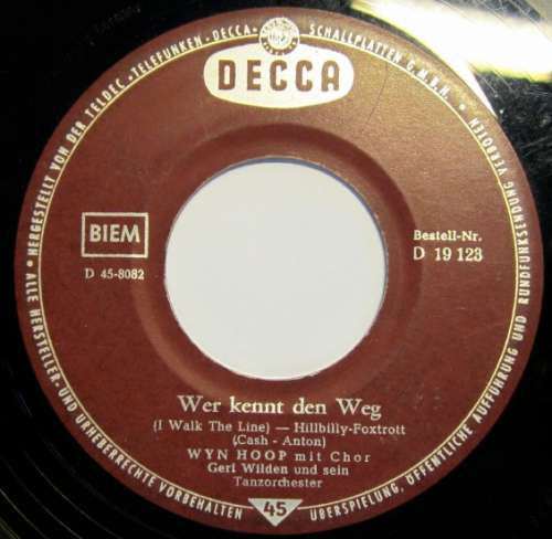 Cover Wyn Hoop - Wer Kennt Den Weg (7, Single) Schallplatten Ankauf