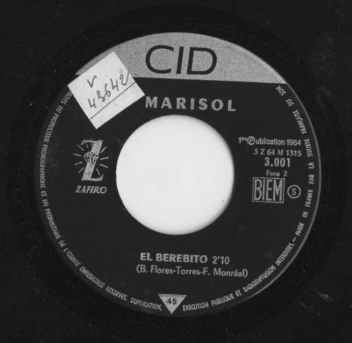 Cover Marisol - El Porom Pompero / El Berebito (7, Single) Schallplatten Ankauf