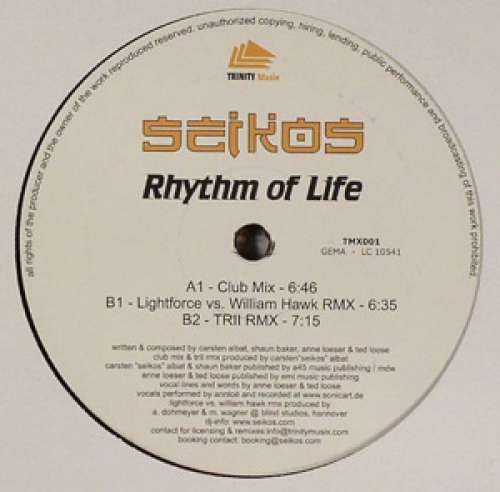 Cover Seikos - Rhythm Of Life (12) Schallplatten Ankauf