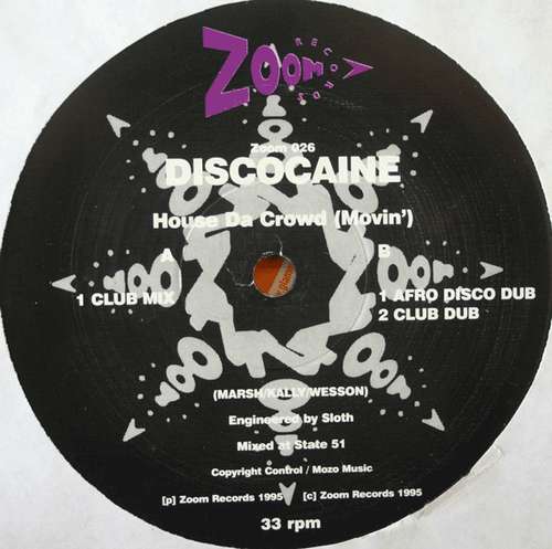 Cover Discocaine - House Da Crowd (Movin') (12) Schallplatten Ankauf