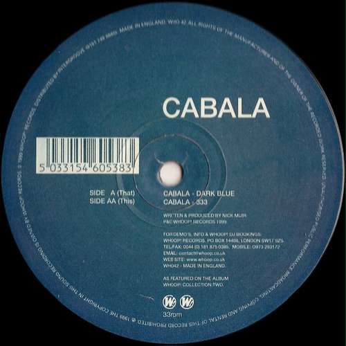 Cover Cabala - Dark Blue (12) Schallplatten Ankauf