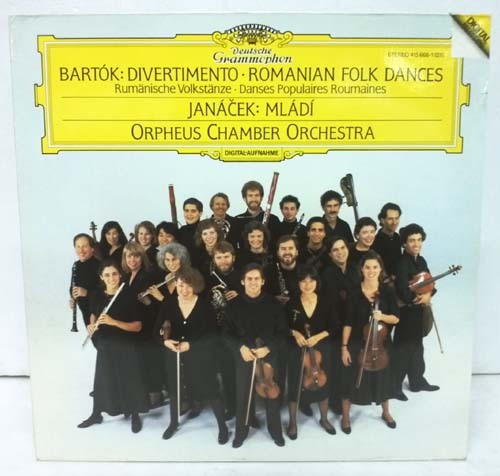 Cover Bartók* / Janáček* - Orpheus Chamber Orchestra - Divertimento · Romanian Folk Dances / Mládí (LP, Album) Schallplatten Ankauf