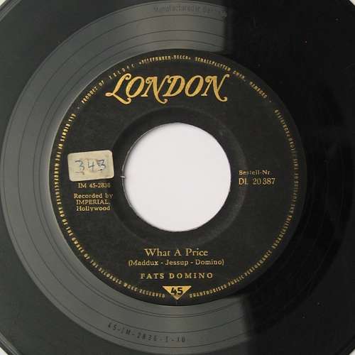 Cover Fats Domino - What A Price / Ain't That Just Like A Woman (7, Single) Schallplatten Ankauf