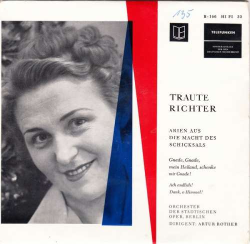 Cover Traute Richter - Orchester Der Städtischen Oper, Berlin* - Artur Rother - Arien Aus Die Macht Des Schicksals (7) Schallplatten Ankauf