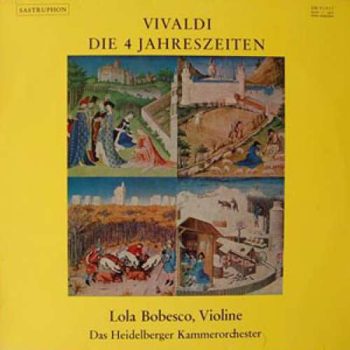 Cover Vivaldi* - Lola Bobesco*, Das Heidelberger Kammerorchester* - Die 4 Jahreszeiten (LP) Schallplatten Ankauf