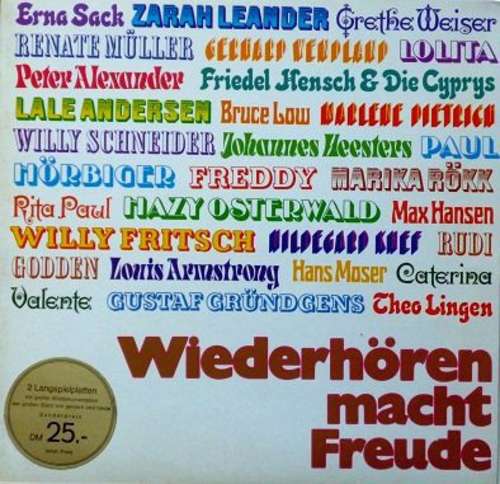 Bild Various - Wiederhören Macht Freude (2xLP, Comp, Mixed) Schallplatten Ankauf