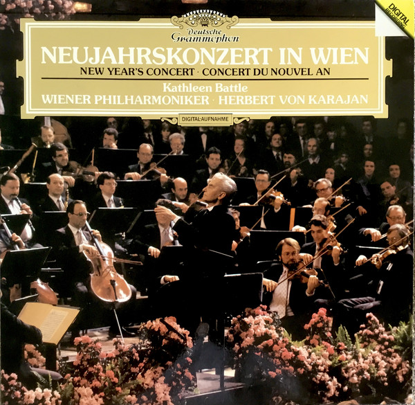 Cover Kathleen Battle, Wiener Philharmoniker, Herbert Von Karajan - Neujahrskonzert In Wien (LP) Schallplatten Ankauf