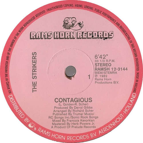 Cover The Strikers - Contagious (12) Schallplatten Ankauf