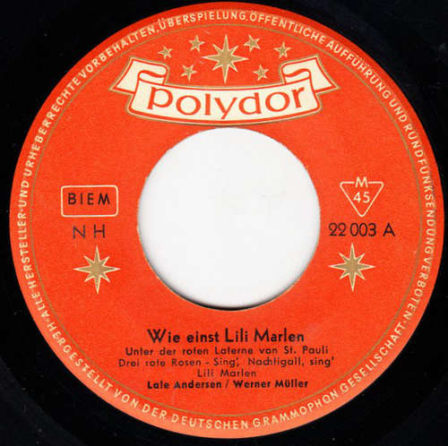 Cover Lale Andersen / Werner Müller - Wie Einst Lili Marlen (7, Single, Mono, RE) Schallplatten Ankauf