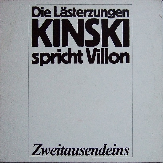 Bild Kinski* Spricht Villon* - Kinski Spricht Villon 2 (LP, Album, RE) Schallplatten Ankauf