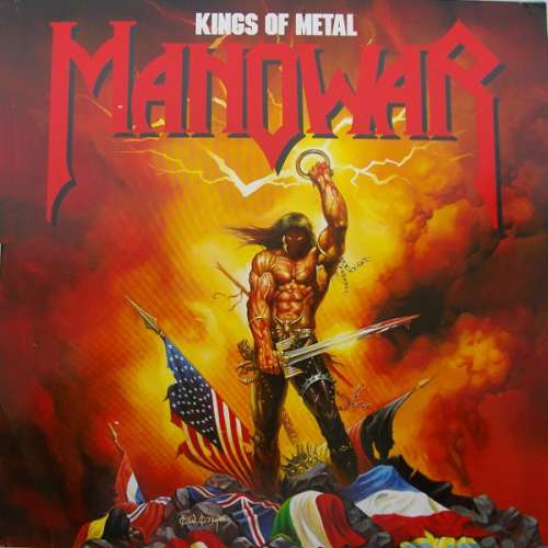 Cover Manowar - Kings Of Metal (LP, Album) Schallplatten Ankauf