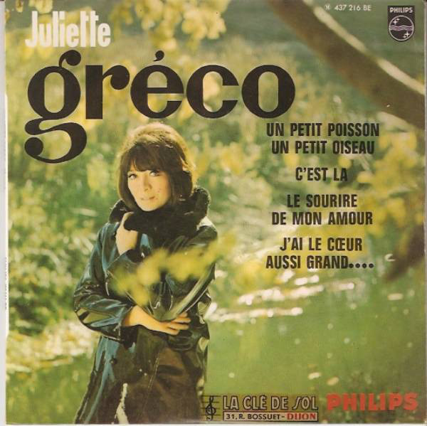 Bild Juliette Gréco - Un Petit Poisson, Un Petit Oiseau (7, EP, Mono) Schallplatten Ankauf