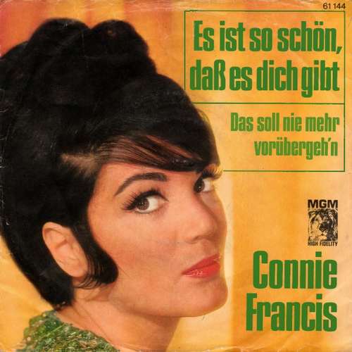 Cover Connie Francis - Es Ist So Schön, Daß Es Dich Gibt (7, Single, Mono) Schallplatten Ankauf