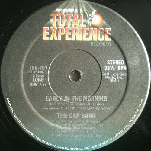Cover The Gap Band - Early In The Morning (12) Schallplatten Ankauf