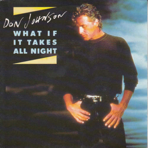 Cover Don Johnson - What If It Takes All Night (7, Single) Schallplatten Ankauf