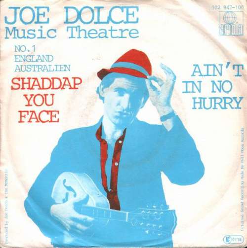Cover Joe Dolce Music Theatre - Shaddap You Face (7, Single) Schallplatten Ankauf