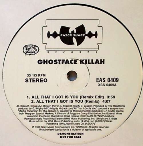 Cover Ghostface Killah - All That I Got Is You (Remix) (12, Promo) Schallplatten Ankauf