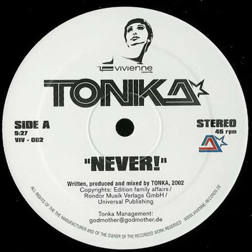 Cover Tonka* - Never! / J.O.E. (Jungle Of Emotion) (12) Schallplatten Ankauf
