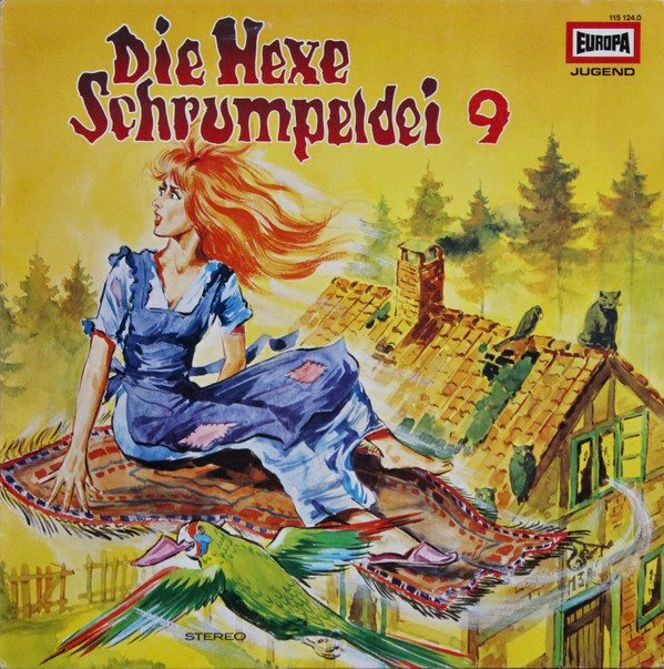 Cover Eberhard Alexander-Burgh - Die Hexe Schrumpeldei (9) Und Der Fliegende Teppich (LP) Schallplatten Ankauf