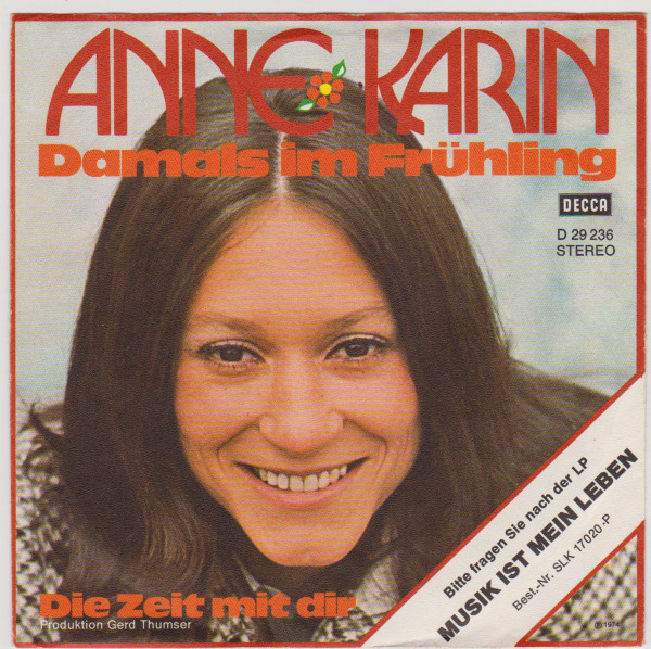 Cover Anne Karin - Damals Im Frühling (7, Single) Schallplatten Ankauf