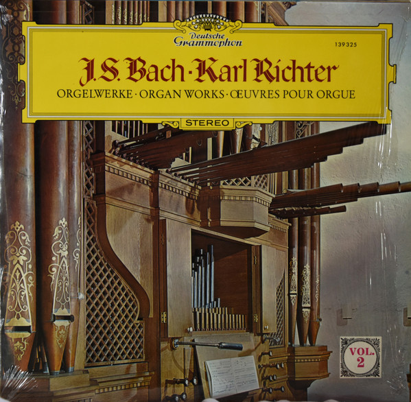 Cover J.S. Bach* - Karl Richter - Orgelwerke (Vol. 2) (LP, Album, RP) Schallplatten Ankauf
