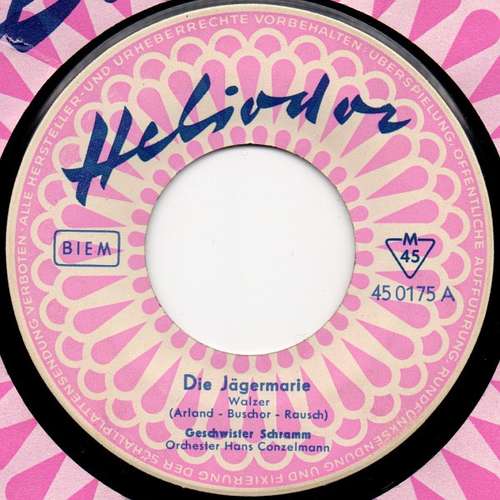 Cover Geschwister Schramm - Die Jägermarie (7, Single) Schallplatten Ankauf