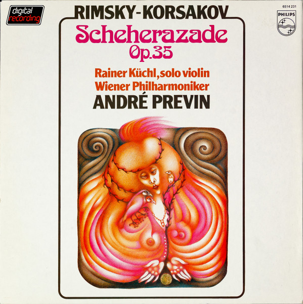 Cover Rimsky-Korsakov*, Rainer Küchl, Wiener Philharmoniker, André Previn - Scheherazade Op. 35 (LP) Schallplatten Ankauf