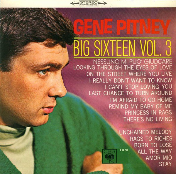 Cover Gene Pitney - Big Sixteen Vol. 3 (LP, Comp) Schallplatten Ankauf