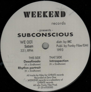Cover Subconscious (2) - Desafinado (12) Schallplatten Ankauf