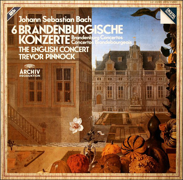 Cover Johann Sebastian Bach - The English Concert*, Trevor Pinnock - 6 Brandenburgische Konzerte (2xLP) Schallplatten Ankauf