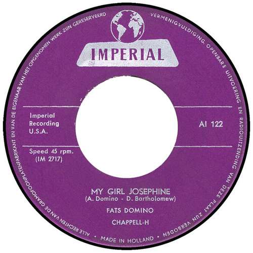 Cover Fats Domino - My Girl Josephine / The Sheik Of Araby (7, Single) Schallplatten Ankauf
