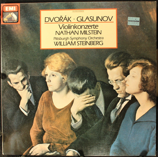 Cover Antonín Dvořák - Alexander Glazunov - Nathan Milstein - William Steinberg - Violinkonzerte (LP, Album, RE) Schallplatten Ankauf