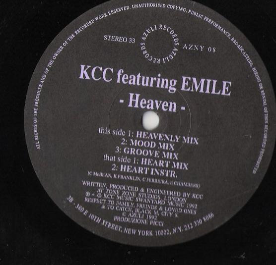 Cover KCC Featuring Emile* - Heaven (12) Schallplatten Ankauf
